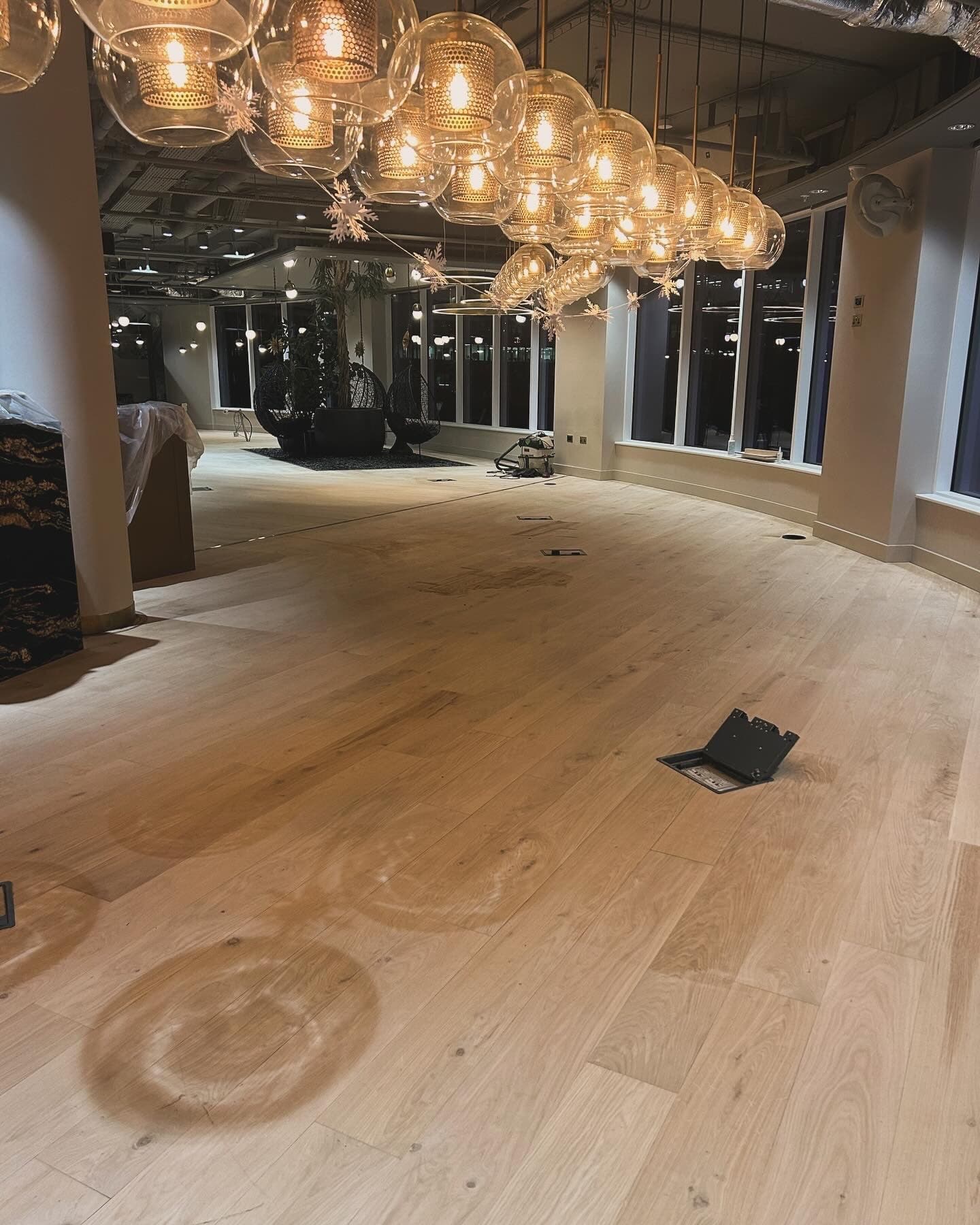 Commercial office flooring space restoration in City of London