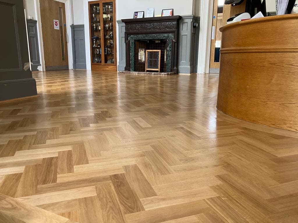 School Reception new flooring supplied and installation from Ironwood Flooring Services in Hertfordshire