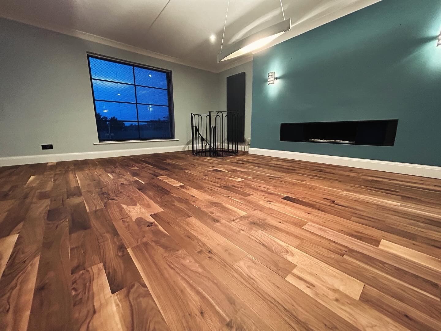 American Walnut Plank floor supplied and installed by Ironwood Flooring Services in Amersham, Buckinghamshire