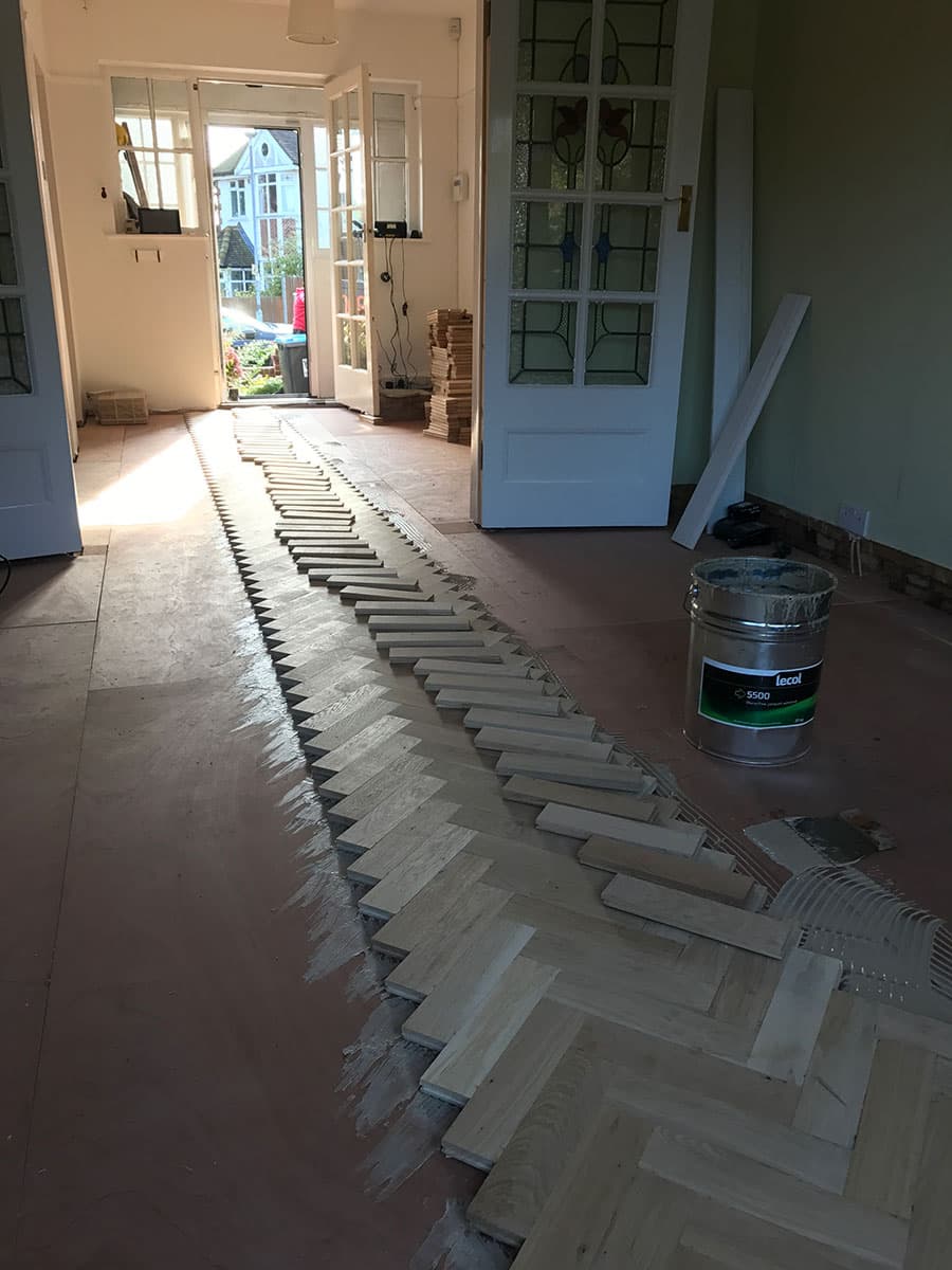 Oak Parquet Herringbone, Kings Langley 08
