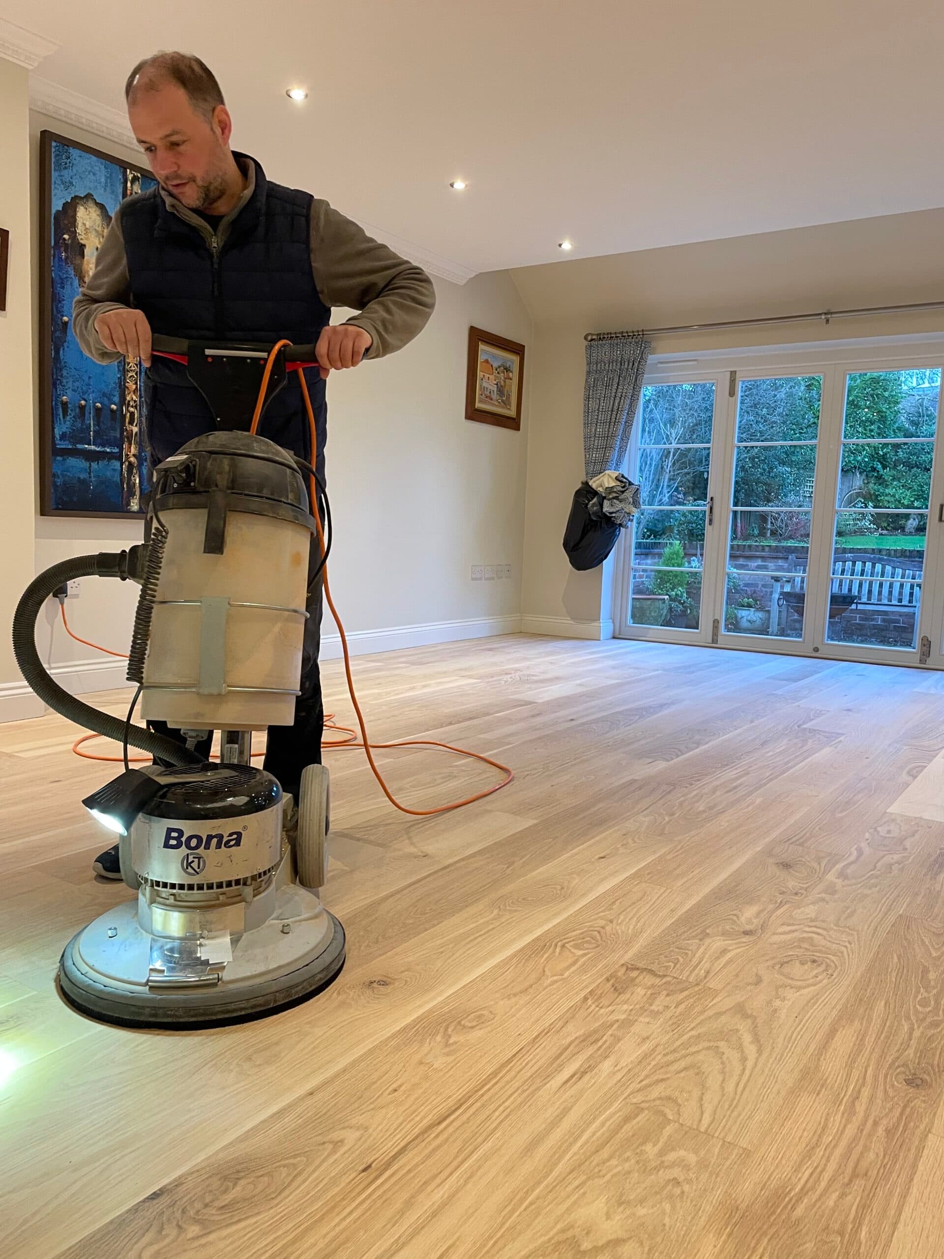 Sand and Sealing wood floor Beaconsfield renovation and restore