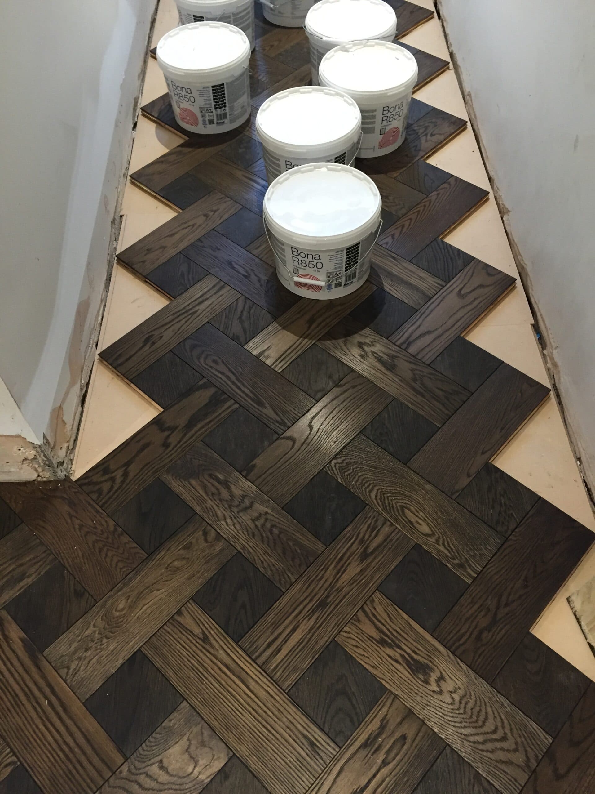 Installation Oak Engineered Basket Weave Rickmansworth