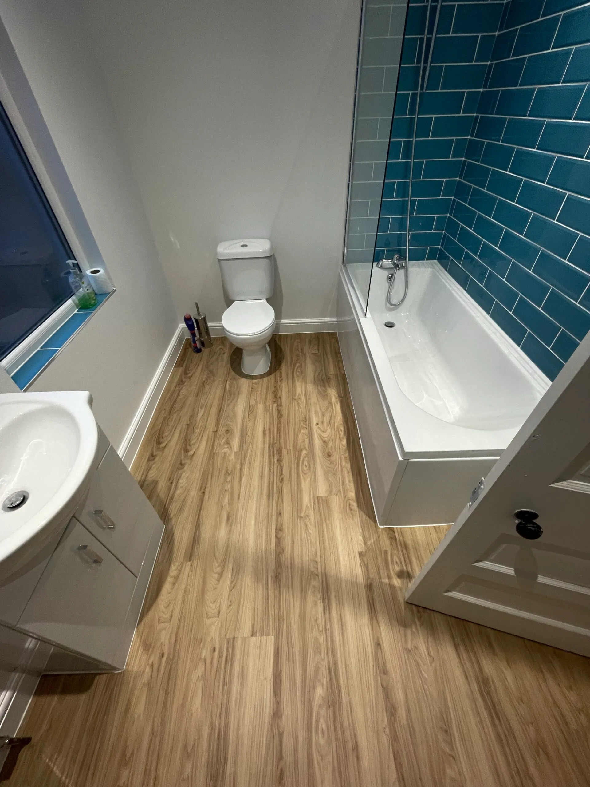 LVT Oak Plank supply and fit Chorleywood Bathroom flooring